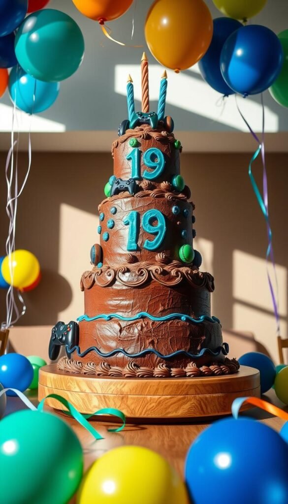 19th birthday cake