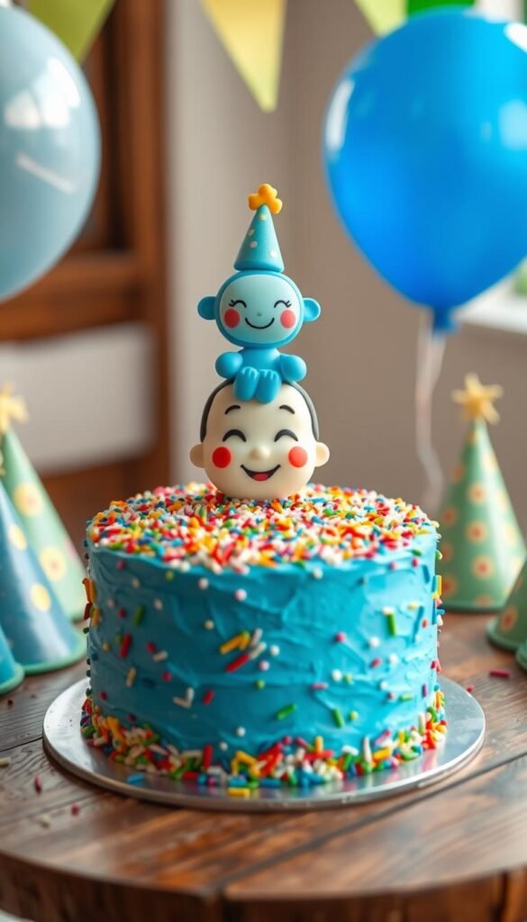 1st birthday cake boy
