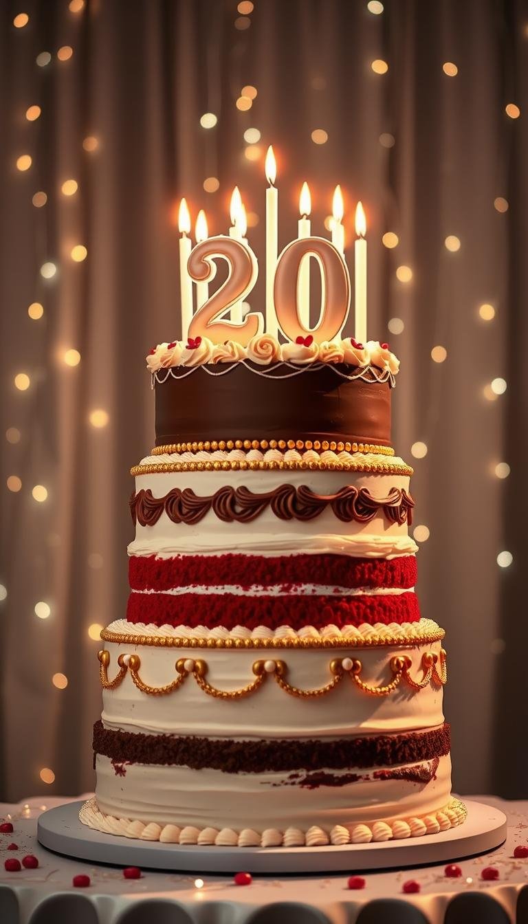 20th birthday cake