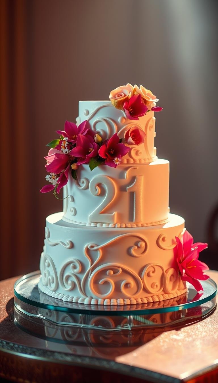 21st birthday cake