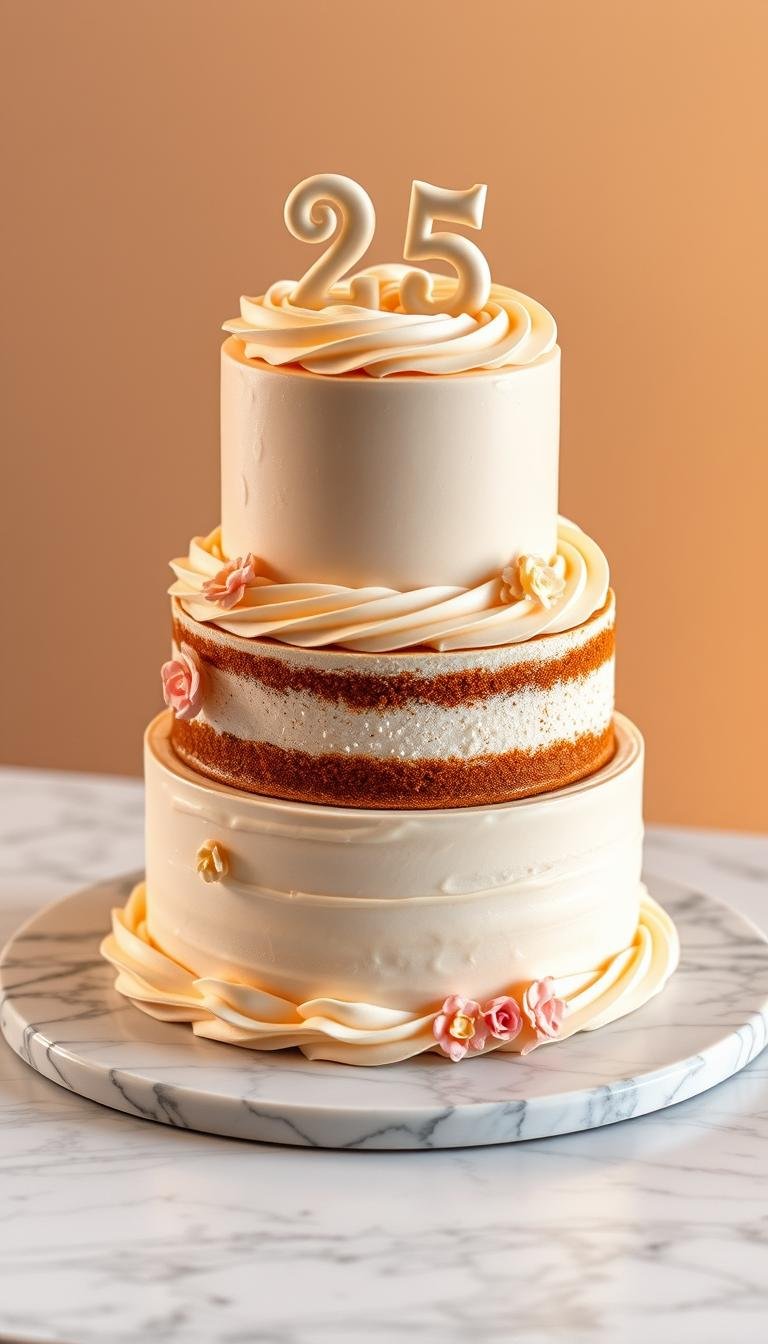 25th birthday cake
