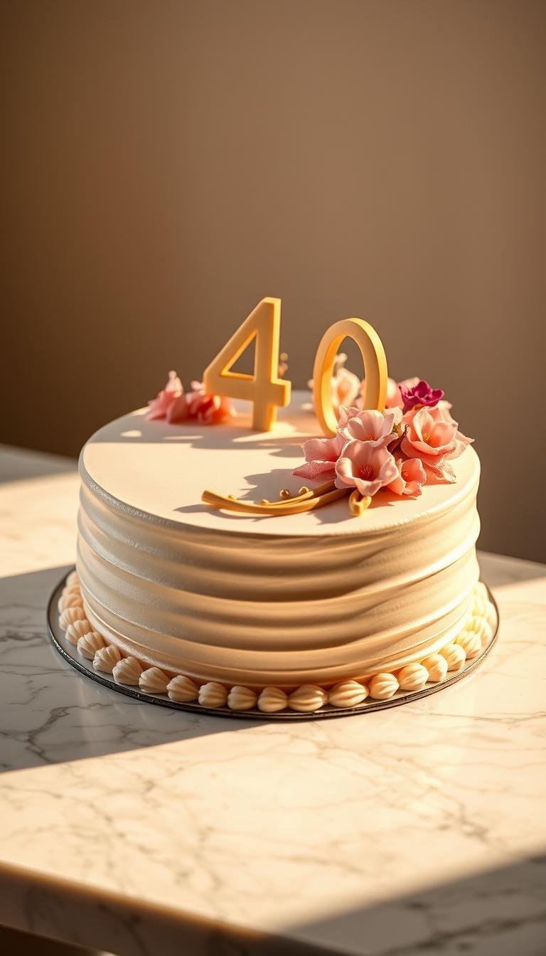 40th birthday cake for women