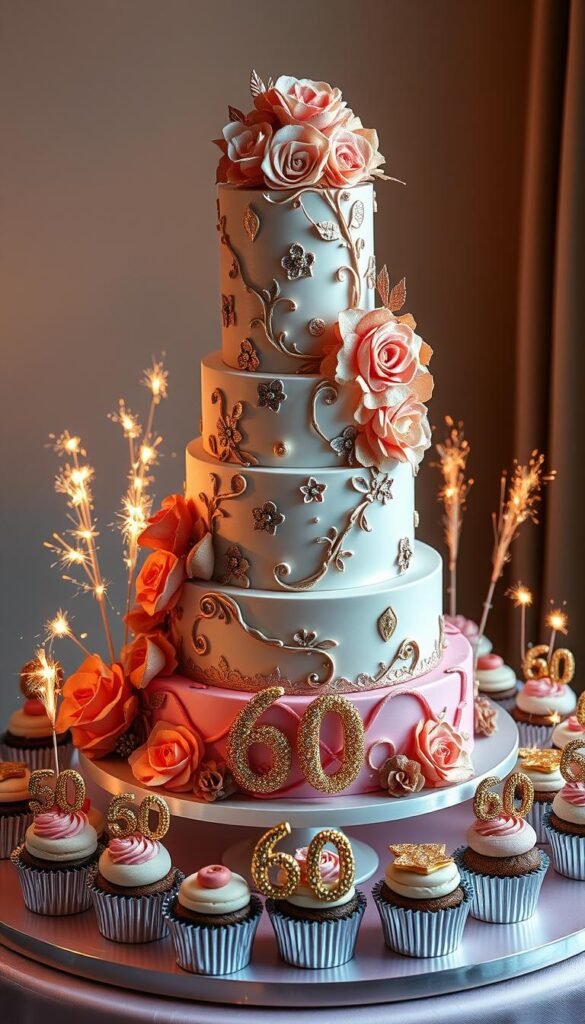 60th birthday cake ideas
