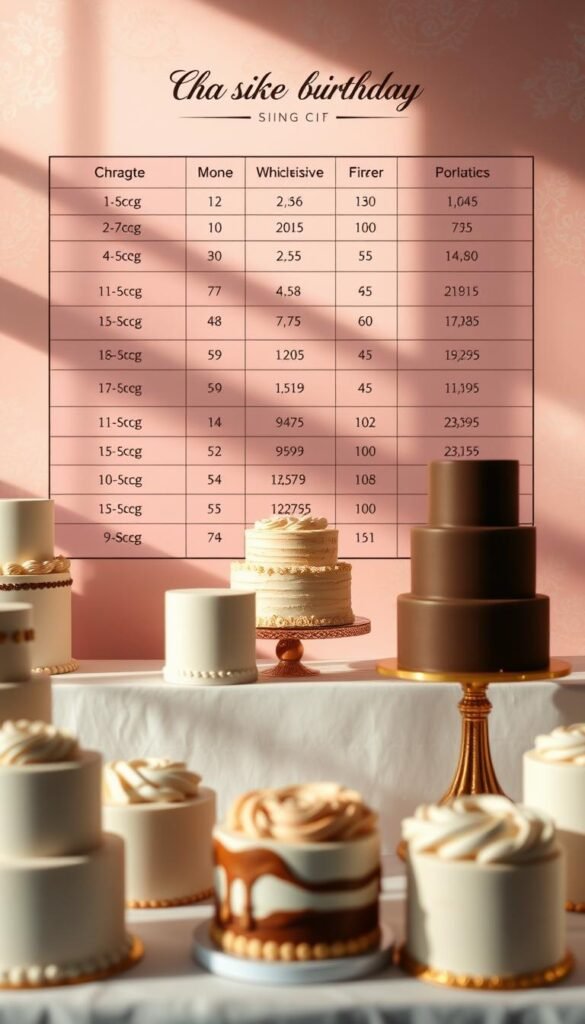 Party-Perfect Cake Sizes and Serving Charts
