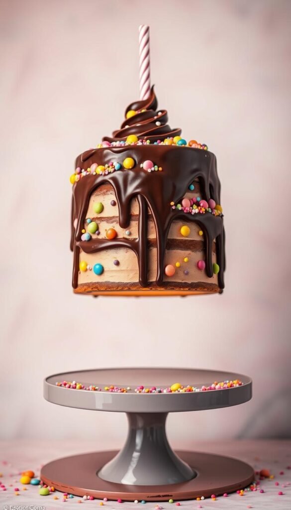 anti-gravity chocolate sweetie cake
