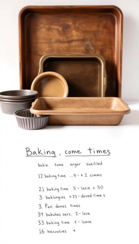 baking time pan guide