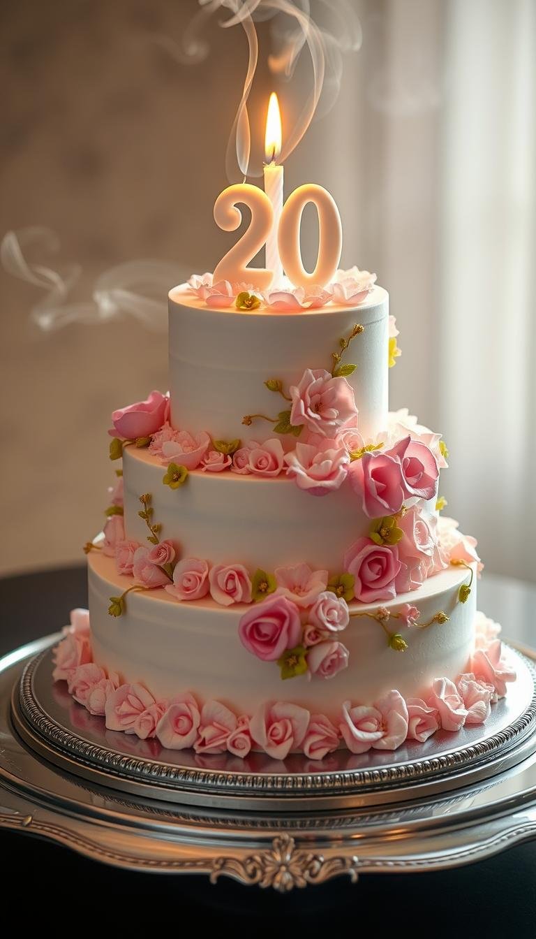 birthday cake 20th girl