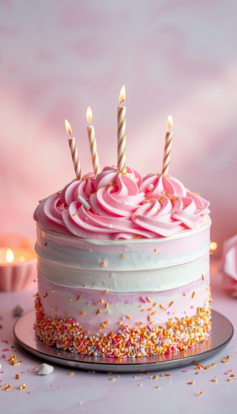 birthday cake aesthetic