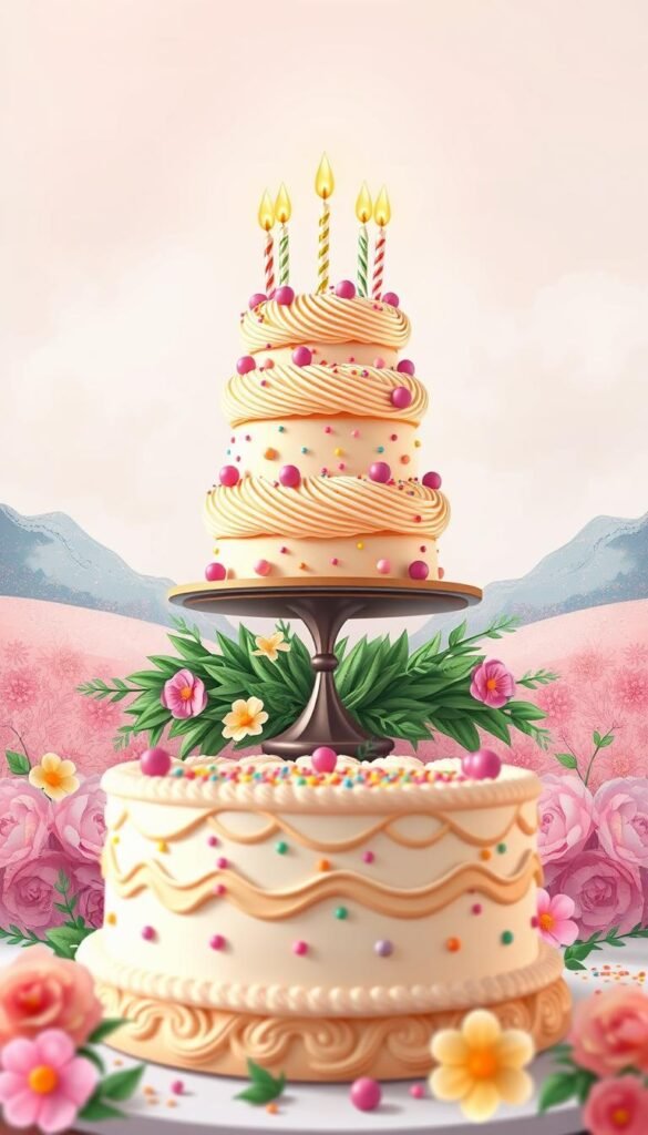 birthday cake illustration