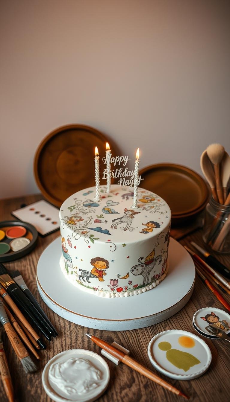 birthday cake illustration