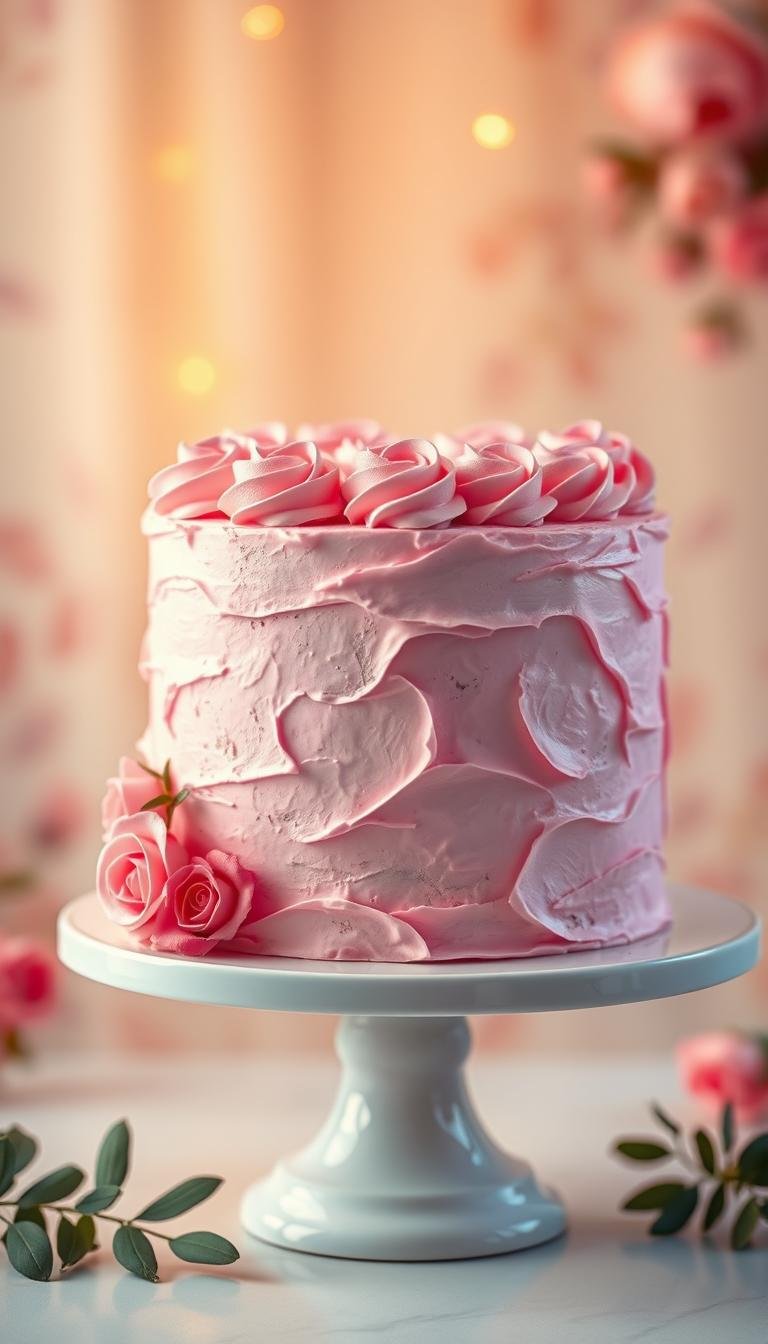 birthday cake pink