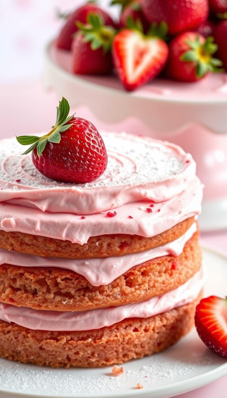 birthday cake strawberry