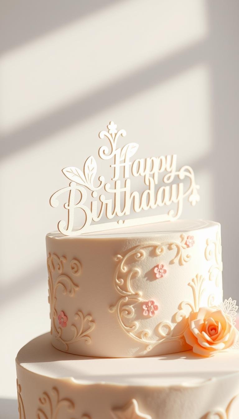 birthday cake topper printable