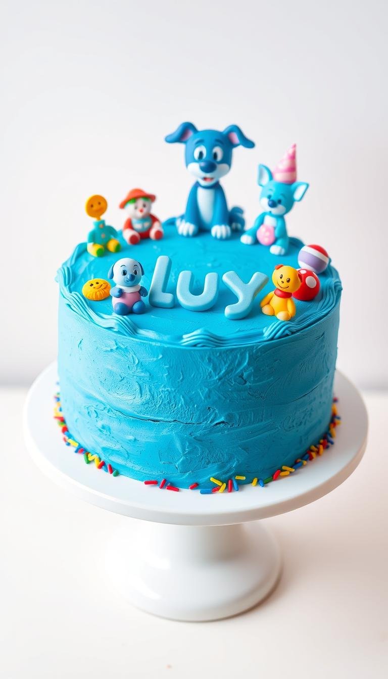 bluey birthday cake