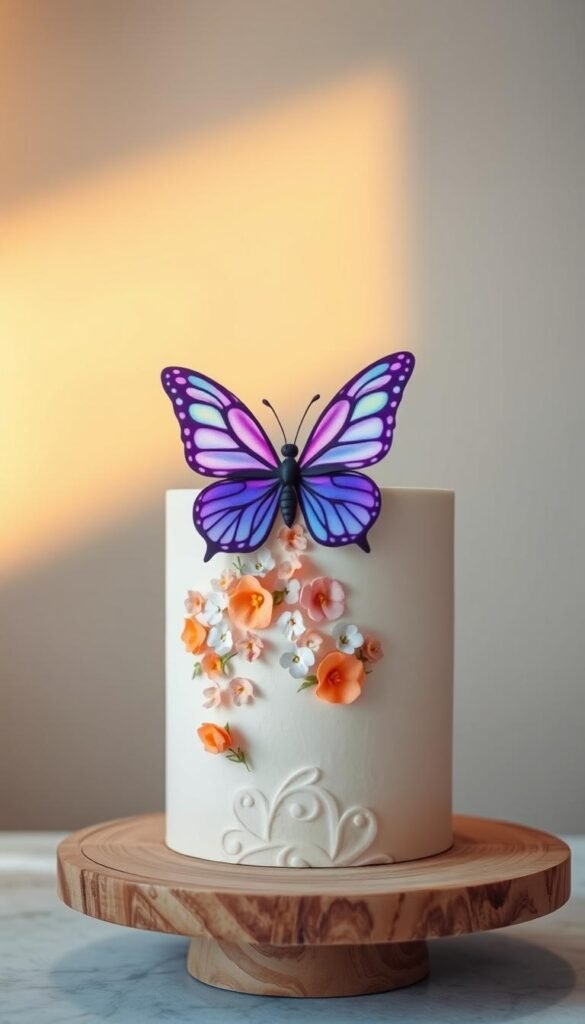 butterfly theme cake