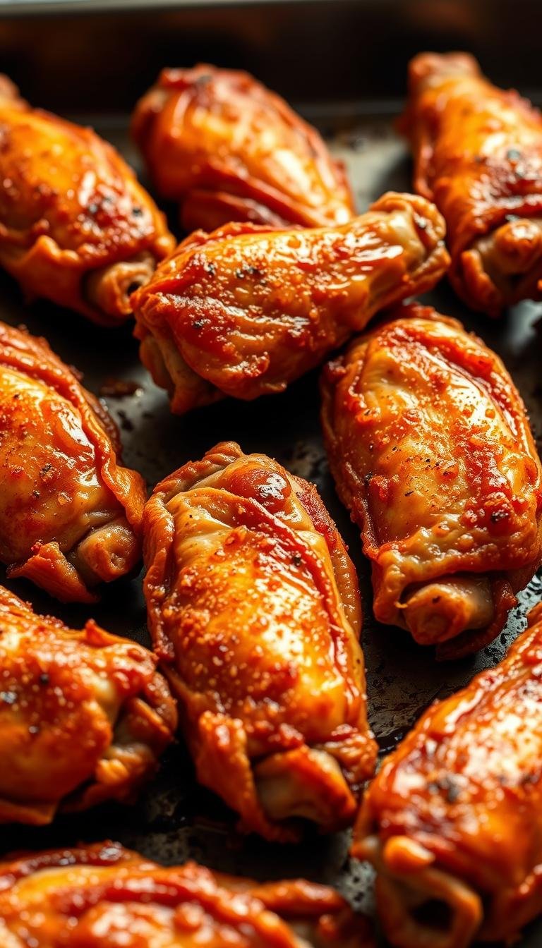 chicken wings in the oven crispy