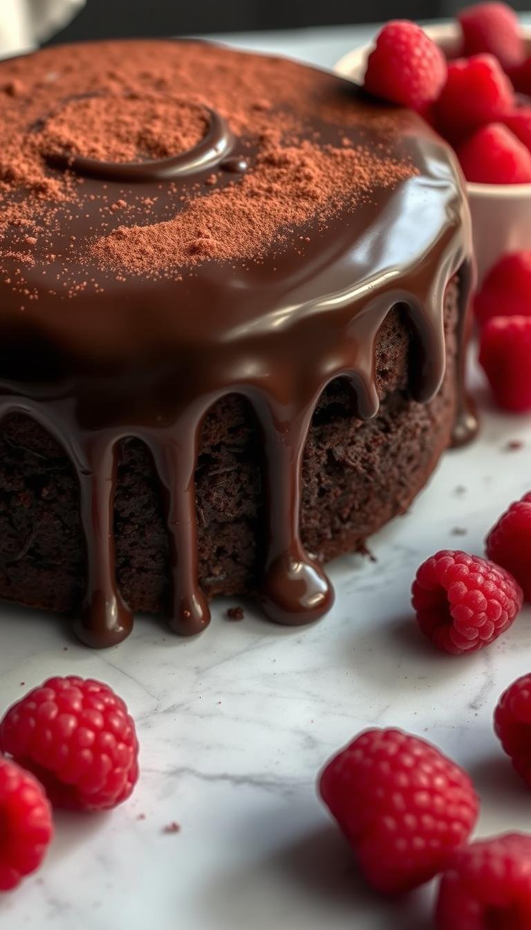 chocolate cake aesthetic
