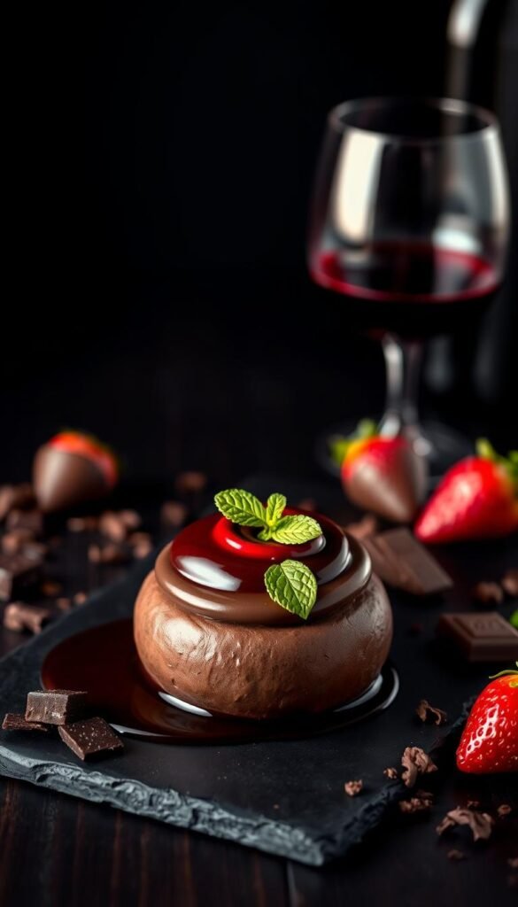 chocolate wine dessert