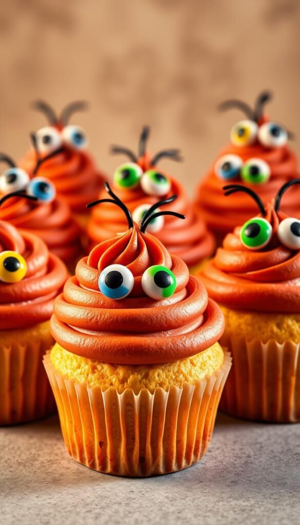 cupcakes with candy eyes