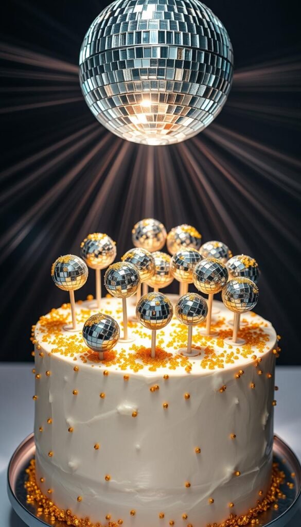 disco fondant topper