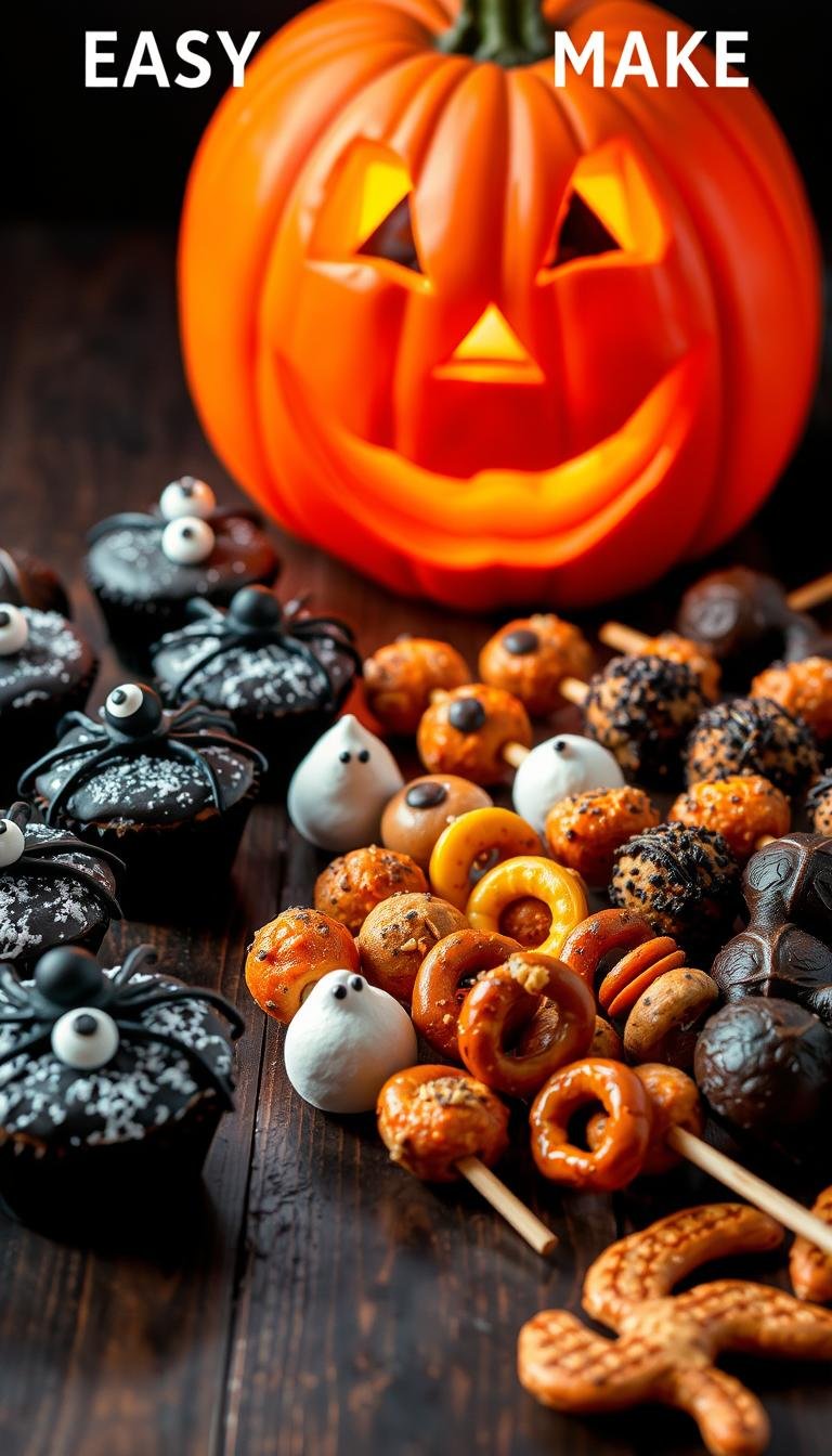 easy halloween snacks for party