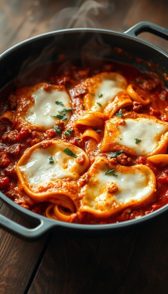 easy skillet lasagna