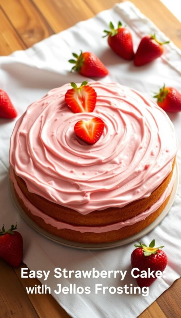easy strawberry cake recipe
