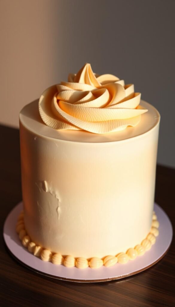 fondant semi-fondant buttercream finish