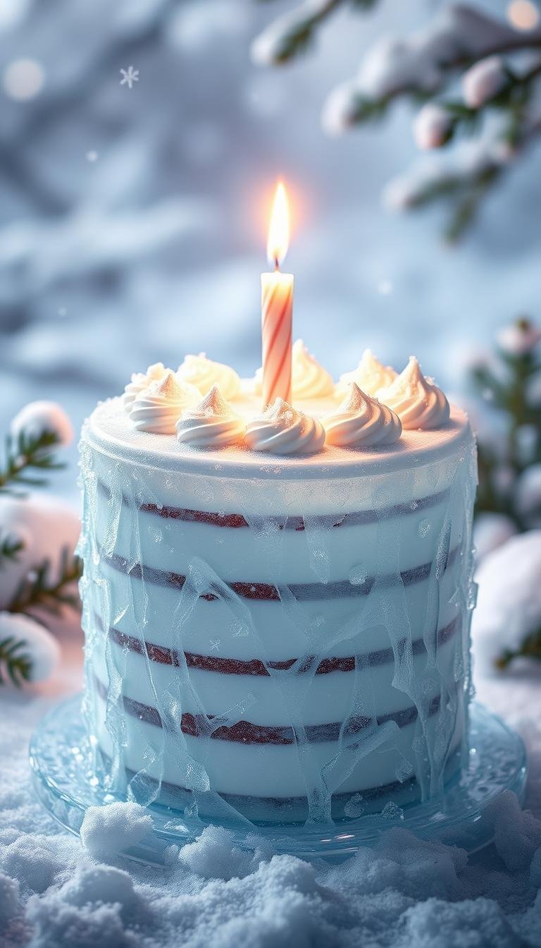 frozen birthday cake