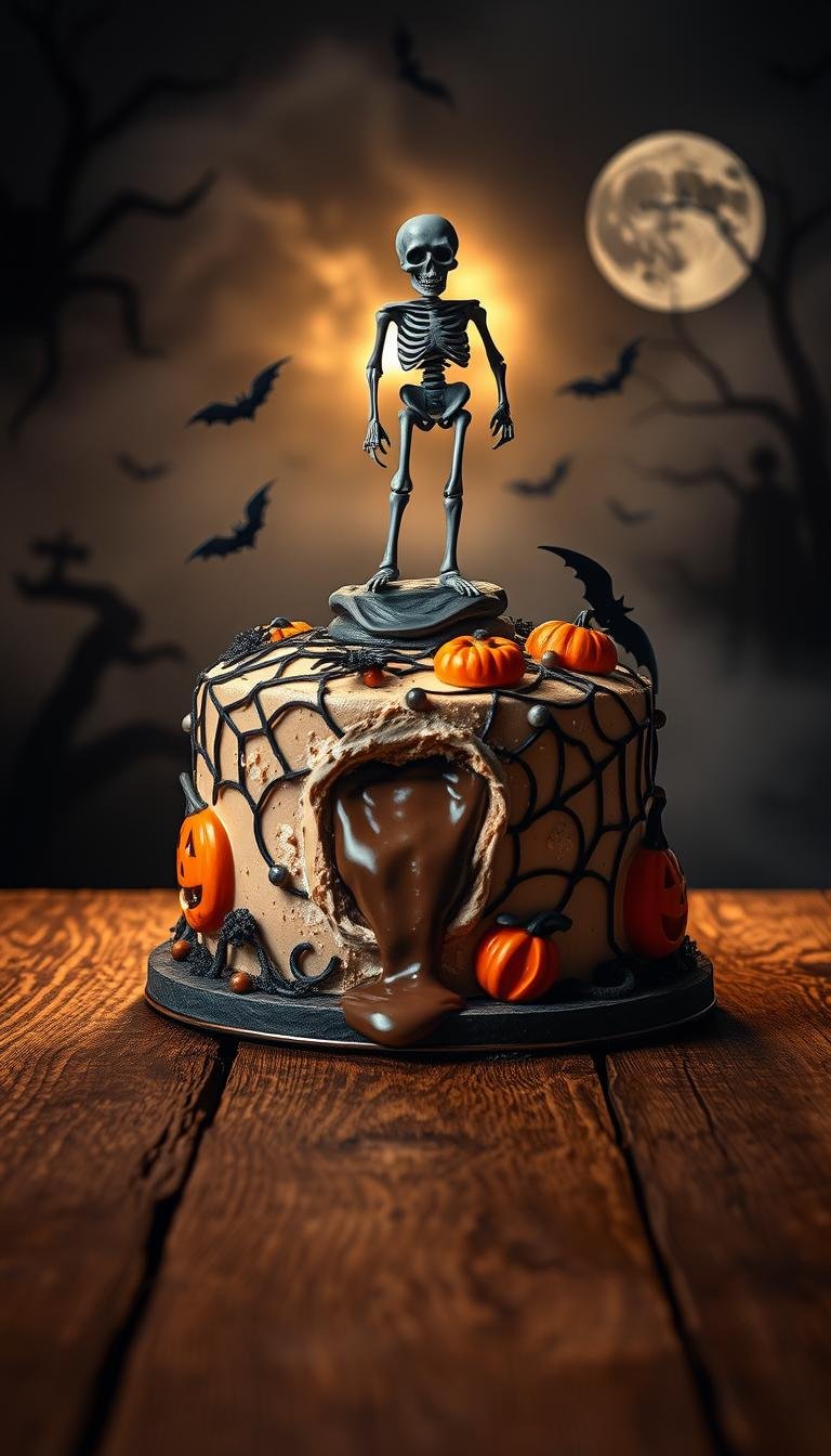halloween birthday cake
