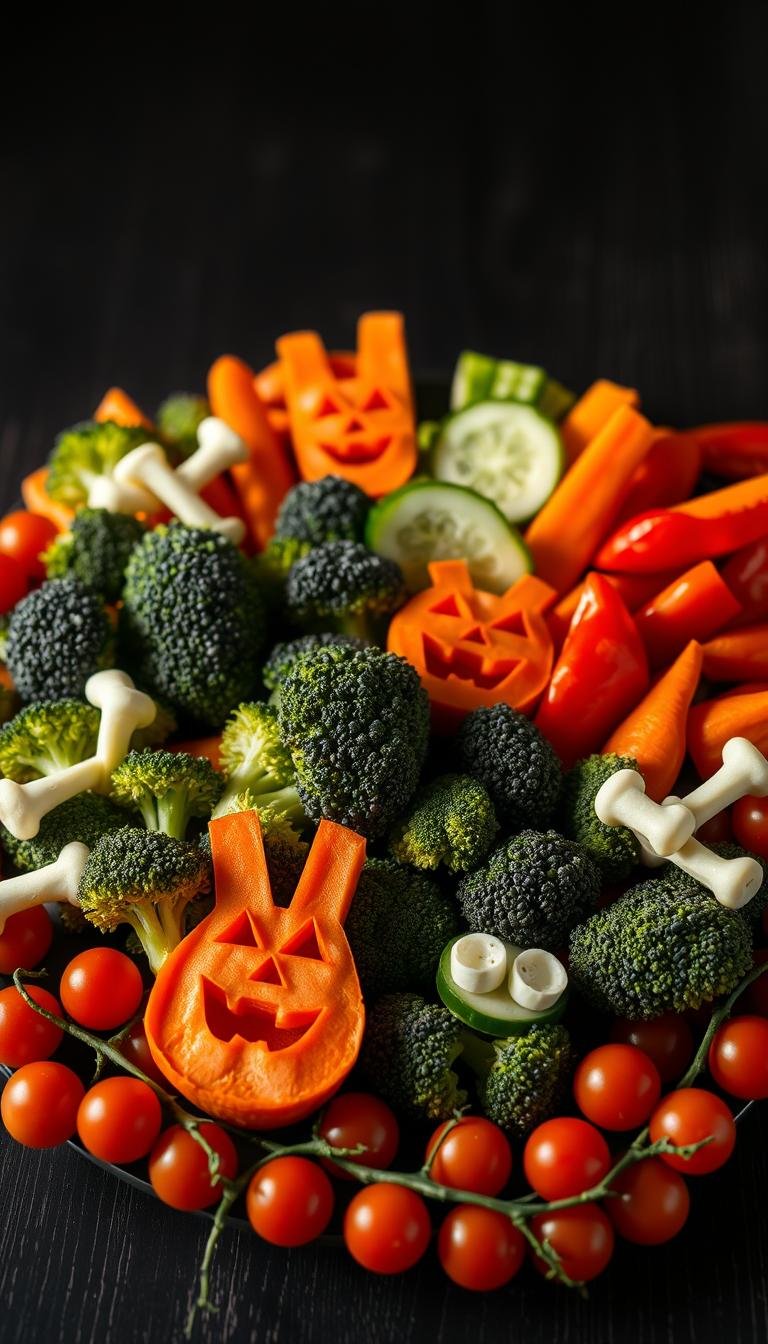 halloween veggie tray