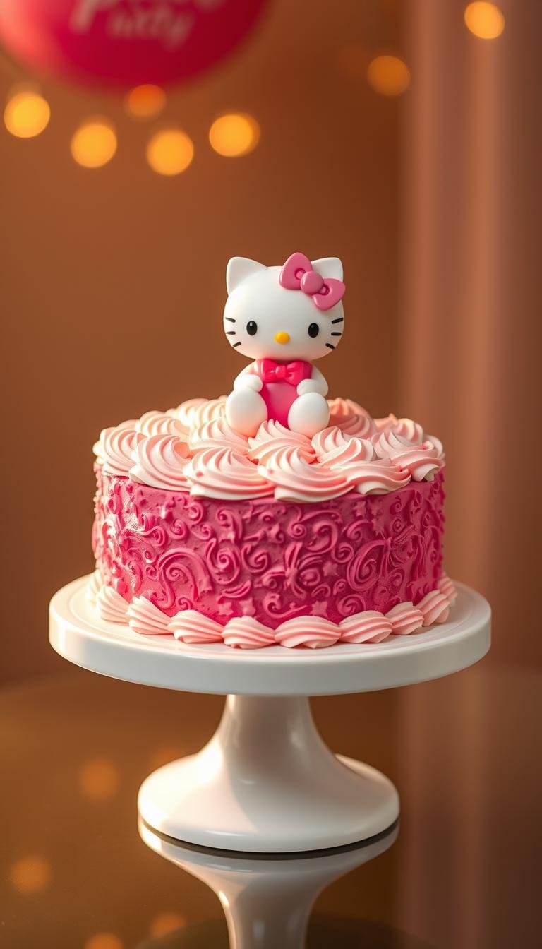 hello kitty birthday cake
