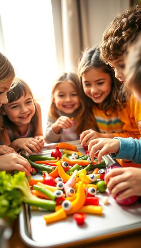 kids placing eyes