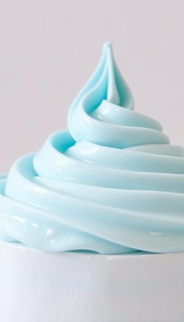 light blue frosting
