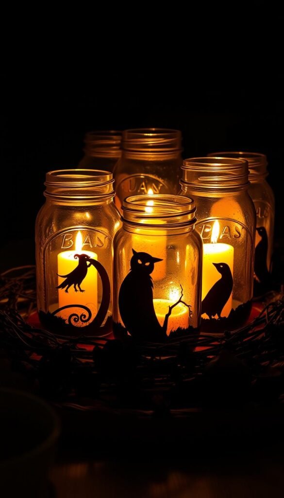 mason jar lanterns