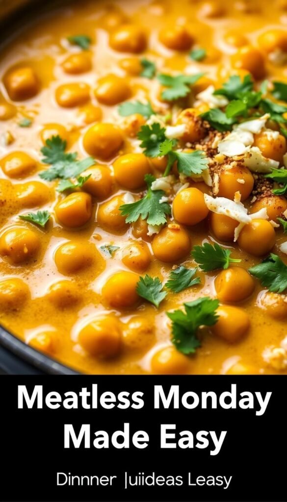 meatless chickpea curry coconut