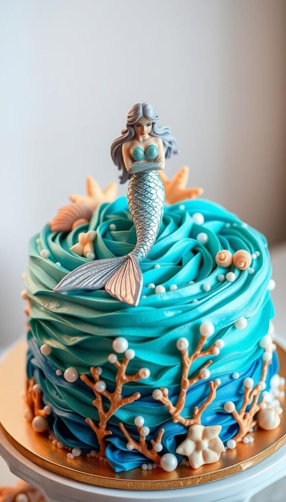 mermaid birthday cake