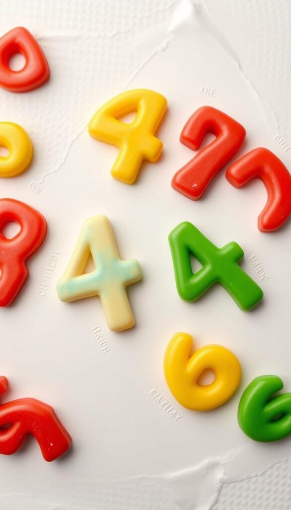 number cut-out frosting