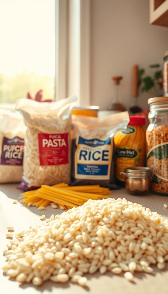pantry ingredients rice pasta