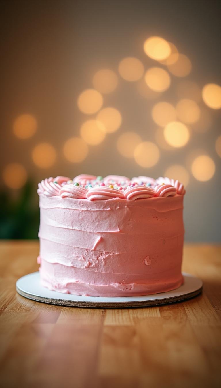 pink cake birthday