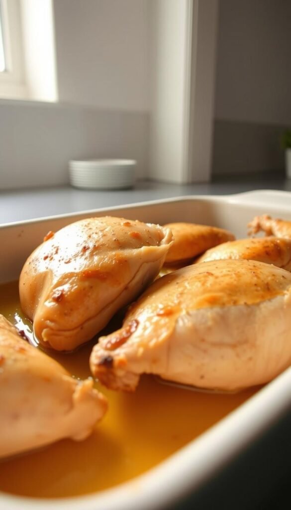 place chicken breasts baking dish