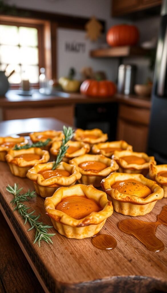 pumpkin and feta mini pies recipe