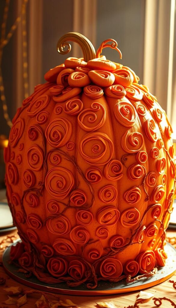 pumpkin centerpiece cake