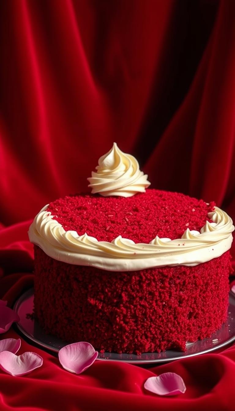 red velvet cake aesthetic