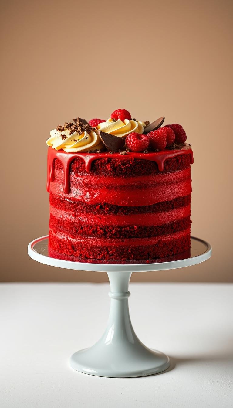 red velvet cake design birthdays