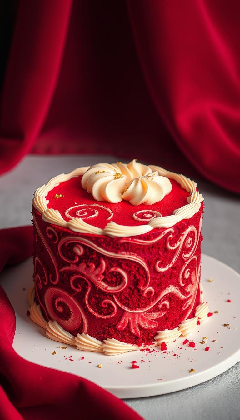 red velvet cake design