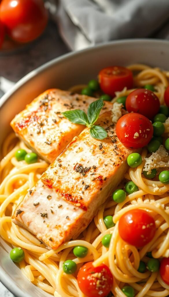 salmon pasta