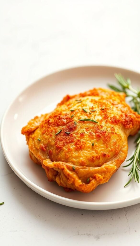 serving air fryer chicken
