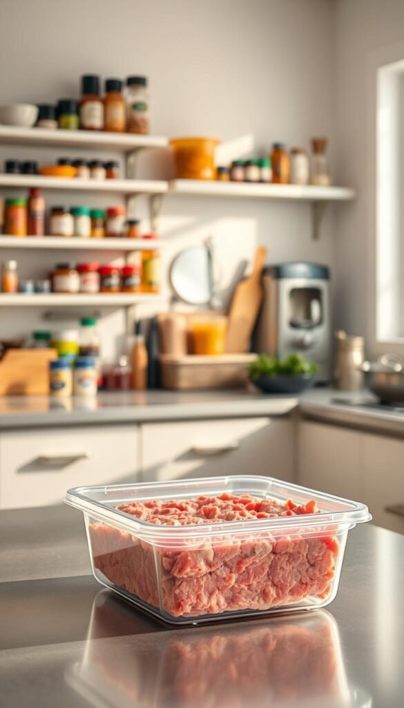 smart shopping storage ground beef
