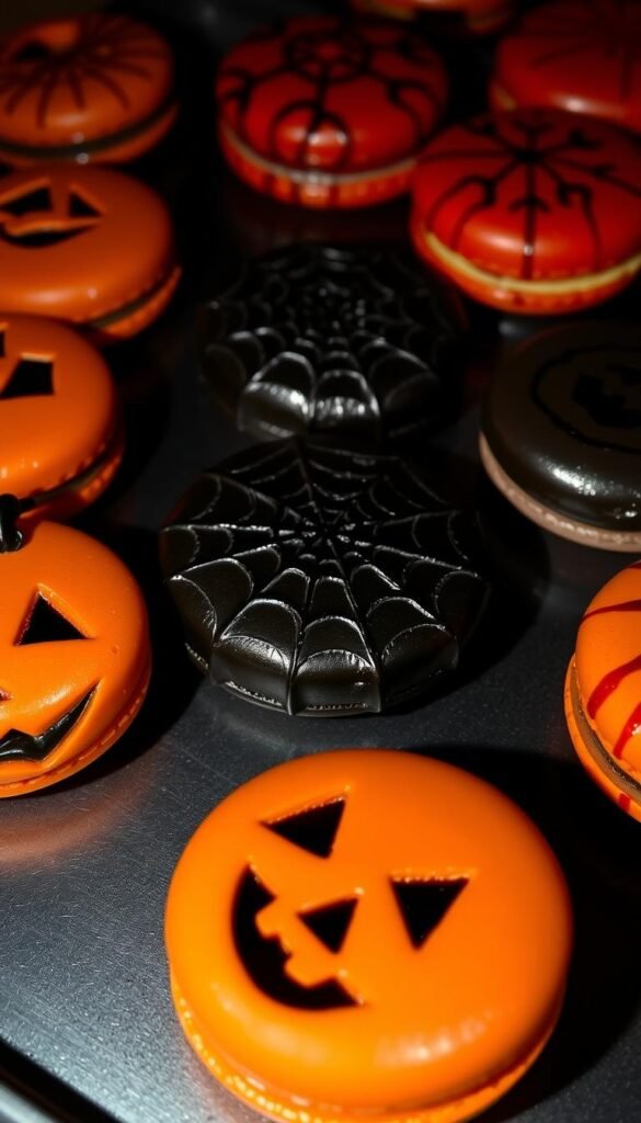 spooky macaron designs